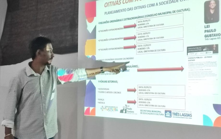 Conselho Municipal de Cultura se reúne com representantes artísticos para viabilizar recursos da Lei Paulo Gustavo para projetos em Três Lagoas