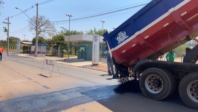 Instalação de novos redutores de velocidade