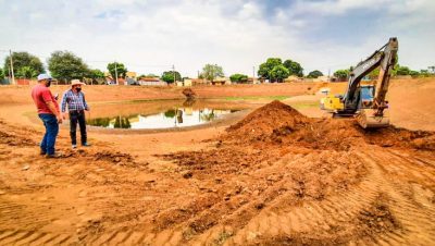 Obras bacia de contenção – Piscinão, do bairro Paranapungá (2)