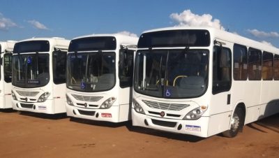 Novos ônibus transporte coletivo