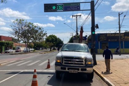 instalação de sinalização