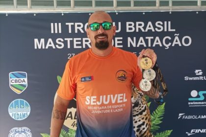 Nadador conquista Trofeu Brasil Master – SEJUVEL