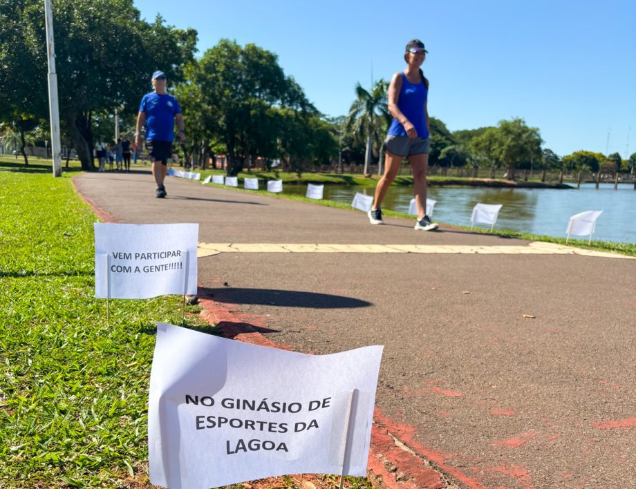 Ação do Janeiro Branco reúne população na Lagoa Maior para promover saúde mental