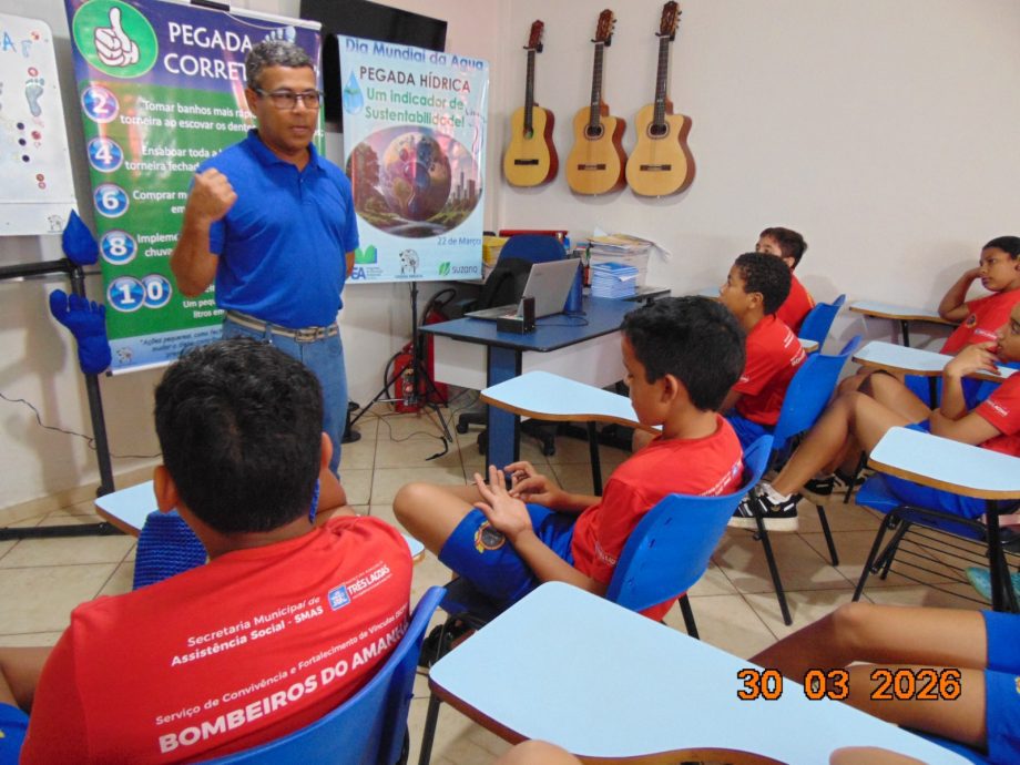 Programa de Educação Ambiental promove atividades sobre o Dia Mundial da Água nos projetos sociais do município