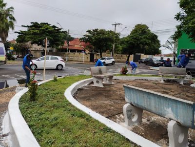 Pintura com cal (caia&ccedil;&atilde;o) - Av. Filinto Muller (Pr&oacute;ximo ao BigMart)