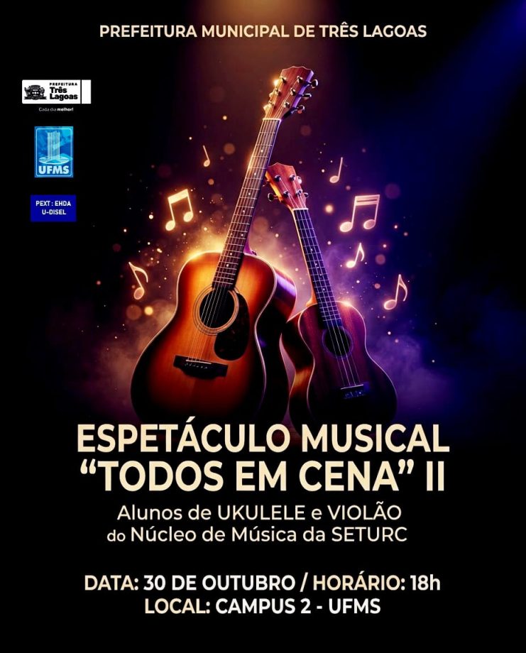 “Todos em Cena II” – Espetáculo musical acontece nesta sexta-feira (30)