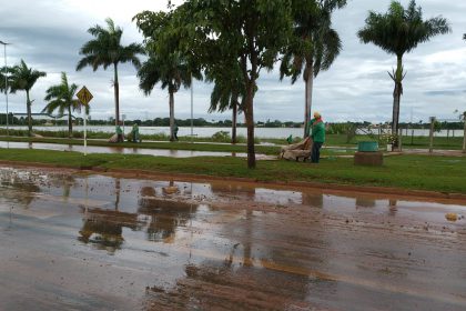 Lagoa apos a chuva